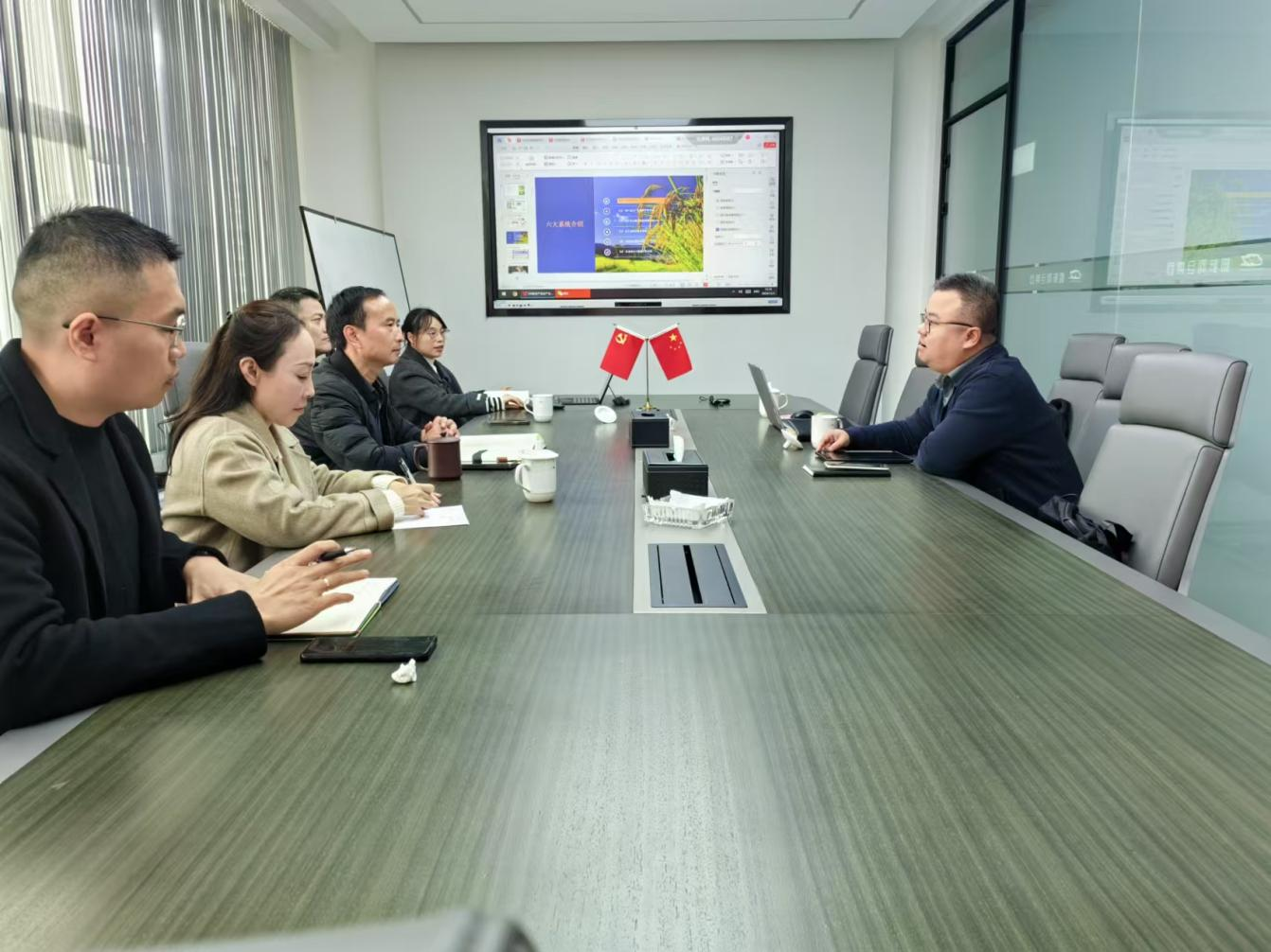 集团投资治理部到蜘蛛网仓集团座谈交流