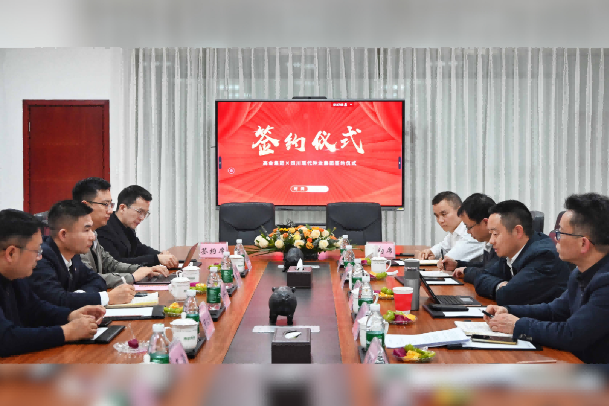 蜀芯猪公司与高金集团签署战略相助协议